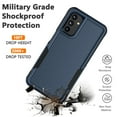 thumbnail image 4 of For Samsung Galaxy A03S A13 A14 A23 A32 A34 A53 A54 5G Case, 2 in 1 PC Phone Case with Screen Protector,Rubber & Rugged Shockproof 360 Full Body Protection Case Cover-Green, 4 of 6
