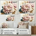 thumbnail image 4 of Designart Pink And Gold Dahlia Flower Canvas Wall Art, 4 of 5