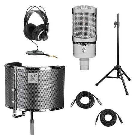 UPC: 0192223219083 | Concourse Series TAC700 Multi-Pattern Condenser Microphone  Bundle with H&A Reflection Filter  Silver