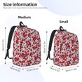 thumbnail image 2 of Balery Red Hawthorn Mochila Clásica Impresa Básica para Viaje, Mochila Escolar Resistente al Agua, Mochila de Lona con Correas Ajustables-Medium, 2 of 5