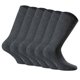 thumbnail image 1 of Rohner Basic Calcetines unisex, paquete de 6 - Cotton II, calcetines cortos, básicos, monocolor Antracita 39-42, 1 of 3