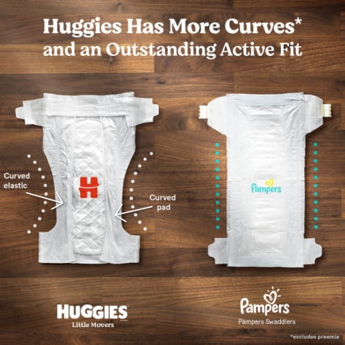Huggies Little Movers Baby Diapers Size 3 (16-28 lbs) 25 count - Pack of 2