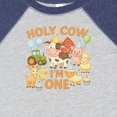 thumbnail image 4 of Inktastic First Birthday Holy Cow Boys or Girls Baby Bodysuit, 4 of 5