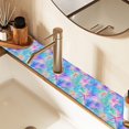 thumbnail image 2 of Yayeee Faucet Mat for Kitchen Sink 14.7" Diatomite Long Splash Guard Pad, Neon Starfish Pattern, 2 of 7