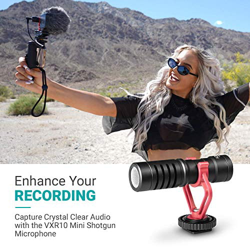 Wrist Strap Compatible with iPhone Grip Handle Tripod Shotgun Microphone Perfect for TIK Tok or Vlogging Equipment Android and Other Smartphones Movo Smartphone Video Rig with Lightning Dongle 