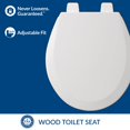 thumbnail image 2 of Bemis 500TTT 000 Siège de Toilette, 1 Pack Rond, Blanc, 2 of 5