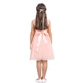 thumbnail image 3 of Kaerm Robe en Chiffon pour Filles Tout-Petits Robe de Demoiselle d'Honneur Corail Rose 6, 3 of 7