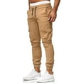 thumbnail image 4 of JCCXIN Mens Casual Pants Joggings Men Baggy Solid Color Casual Sweatpants Elastic Sport Pockets Trousers Male Casual Pants Trousers For Streetwear, 4 of 8