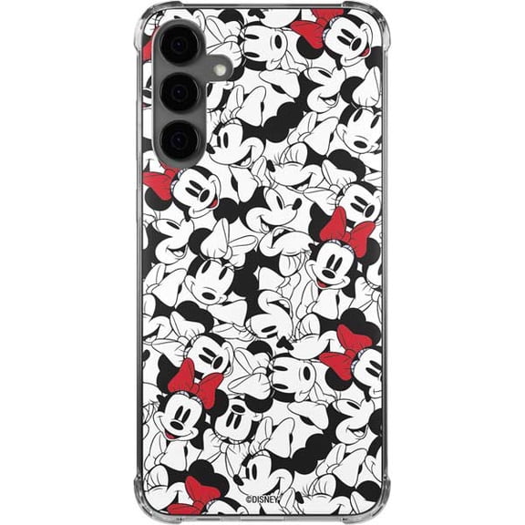 Skinit Disney Minnie Mouse Red Color Pop Face Pattern Galaxy S24 Plus Clear Case