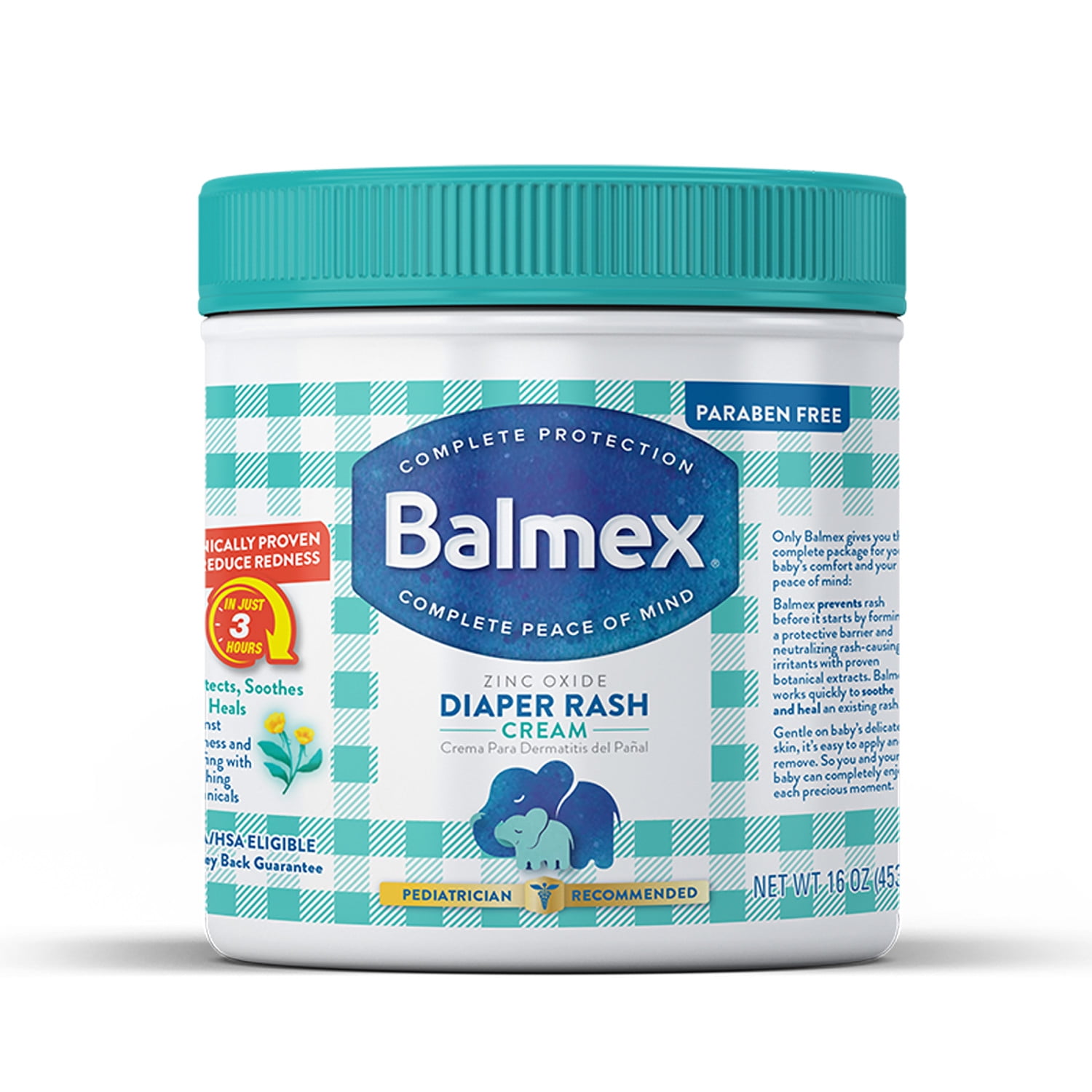 Balmex Complete Protection Diaper Rash Cream, 16 oz