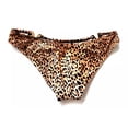 thumbnail image 2 of Victoria's Secret Gold Tone V- Hardware Brazilian Bikini Swim Bottom Tiger Print Size Large NWT, 2 of 2