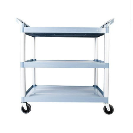 Ktaxon Heavey Duty Utility Cart Bus Cart 3 Tier Trolley Cart