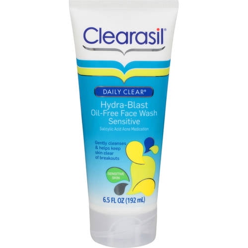 Clearasil Daily Clear HydraBlast OilFree Sensitive Face Wash, 6.5 Fl