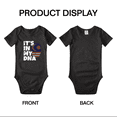 thumbnail image 3 of It's In My DNA Malaysian Flag Country Pride Cute Baby Romper Bodysuit For Boy Girl (Black, 0-3 Months), 3 of 5