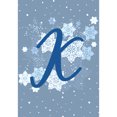 thumbnail image 2 of America Forever Winter Monogram Letter K Garden Flag Vertical Double Sided 12.5 x 18 inches Winter Holiday Decor for Outdoor, Porch for Decoration, Blue Snowflake Yard Flag, 2 of 3