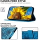 thumbnail image 5 of Funda tipo cartera con girasoles grabados para Samsung A40, elegante, multifuncional y con protección total., 5 of 5