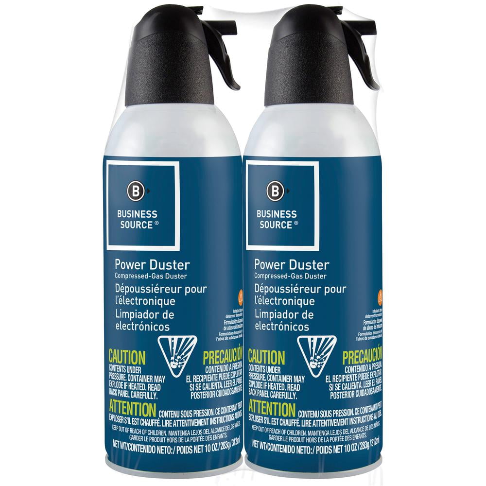Business Source Power Duster 10 oz - Moisture-free, Ozone-safe - 2 / Pack - Multi