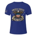 thumbnail image 5 of 250 Anniversary Usa Shirt American Flag Patriotic Eagle Shirt Men Boys 4th of July T-Shirt (Blue,2XL), 5 of 5