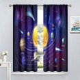 thumbnail image 2 of Outer Space Curtains for Kids, Solar System Window Treatments for Study Room Universe Planets Galaxy Blockout Window Drapes for Boys Bedroom Living Room 84x84in, 2 of 6