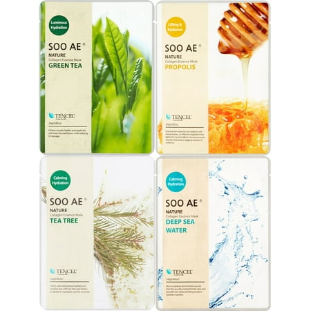 Soo Ae Collagen Essence Face Masks, 4 pack