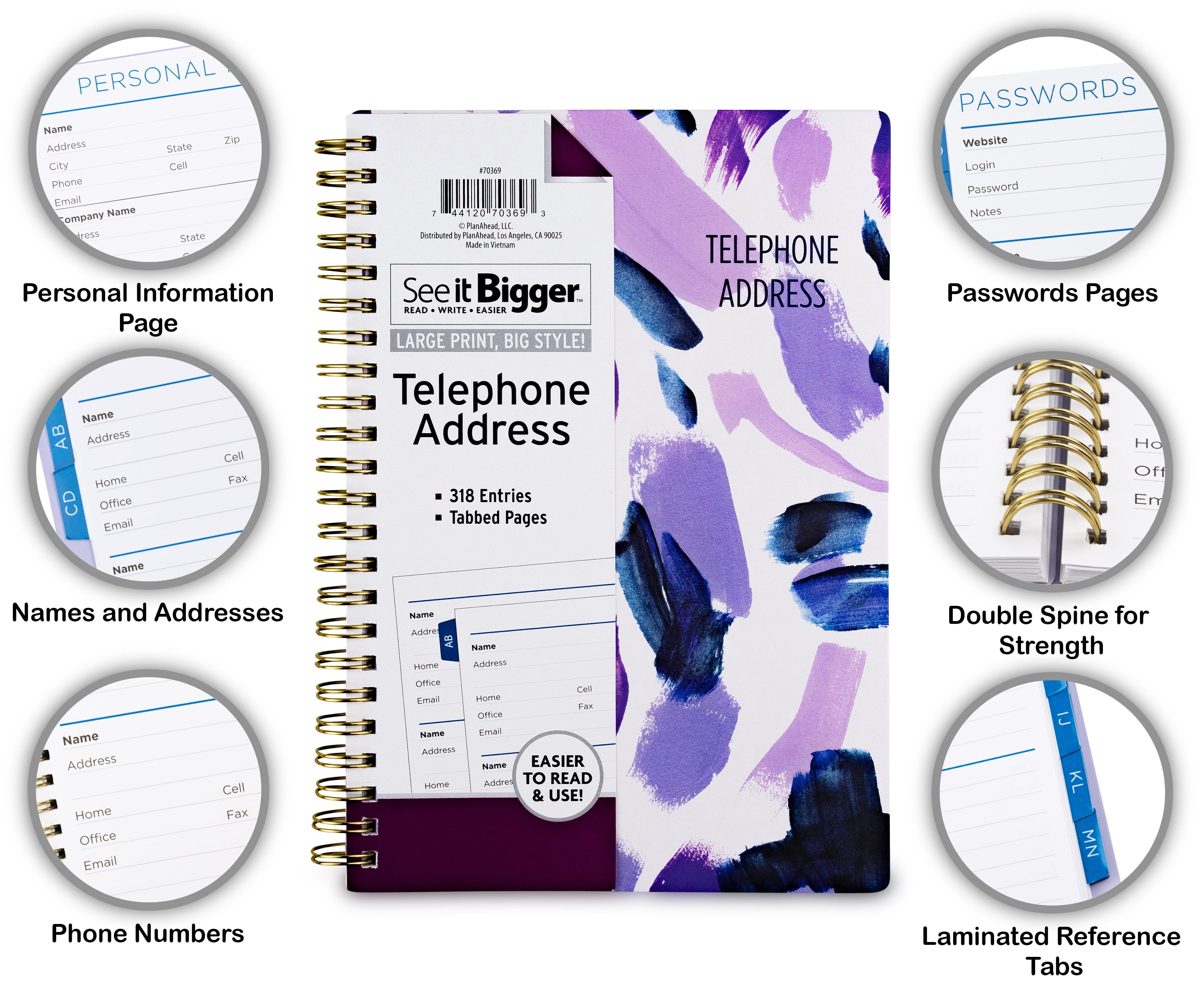 See It Bigger Telephone and Address Book