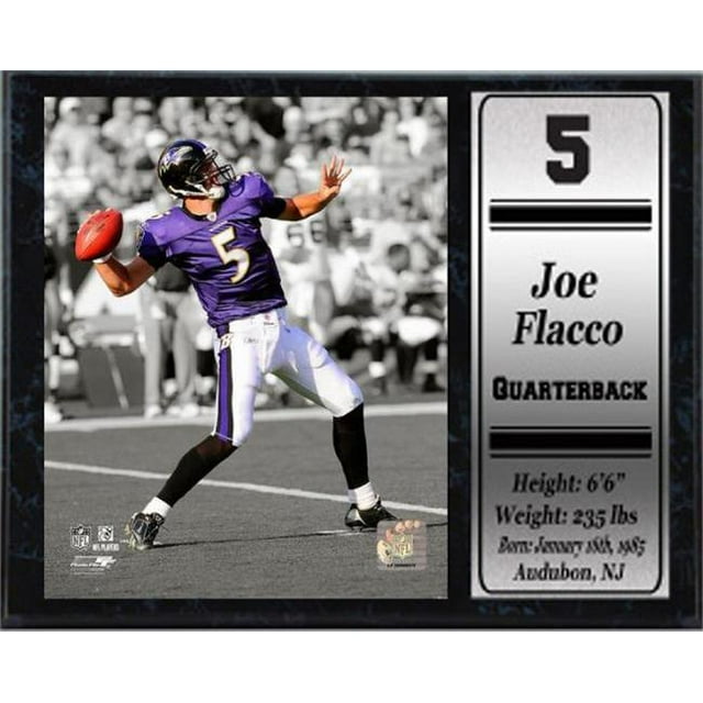 Encore Select 521-78 12 x 15 Stat Plaque - Joe Flacco Baltimore Ravens