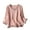 Pink, variant on Womens Tunic Tops V Neck Casual Loose 3/4 Sleeve Shirts Dressy Cotton Linen Blouses Tops Overiszed T Shirts