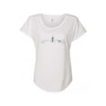 thumbnail image 1 of Hey You, Love Large Women's Berlin Heartbeat Skyline White T-Shirt, 1 of 2