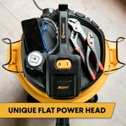 Vacmaster 12 Gallon 6.0 HP 143 CFM Plastic Wet Dry Vacuum and Blower, Black