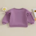 thumbnail image 4 of Chandails Décontractés à Col Rond pour Tout-Petites Filles, Volants, Manches Longues, Pulls, Hauts, Chemise, 4 of 7
