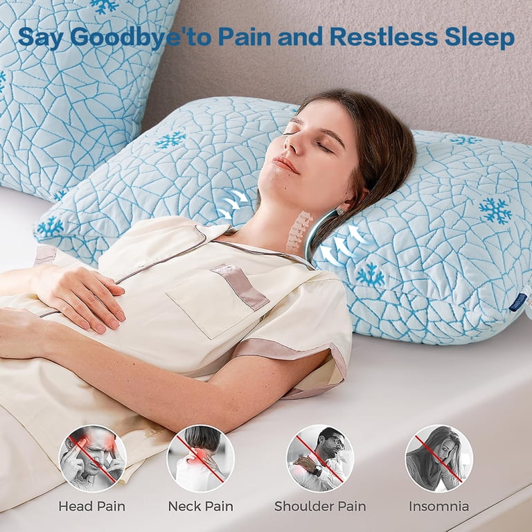 Emonia Cooling Memory Foam Pillows, King 2-Pack photo 7