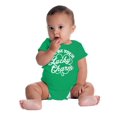 thumbnail image 4 of I'll Be Your Lucky Charm Clover Romper Boys or Girls Infant Baby Brisco Brands 12M, 4 of 6
