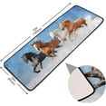 thumbnail image 3 of Coolnut Running Horses Area Rug - 2' x 6' Washable Runner Rugs with Rubber Backing - Non Skid Floor Carpet for Indoor Living Room Hallway Kitchen Home Decor Gifts, 3 of 7