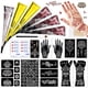 thumbnail image 1 of Kit de plantillas temporales para tatuajes PlusJoys con 10 hojas y 6 conos, 1 of 8