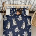 thumbnail image 3 of Siberian Husky Duvet Cover and Pillowcase Set for Single Bedding, Bedroom Accessories for Kids Teens, 3 of 5