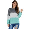 thumbnail image 1 of Women's Ligth Gray/Modena/Pink/Gray/Multicolor/Sky Blue Color Block Tie Dye Pullover Sweatshirt, 1 of 10