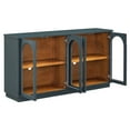 thumbnail image 4 of Modern Sideboard Cabinet, Buffet Sideboard Table, Console Storage Cabinet With Arched Glass Doors, Floor Storage Console Table For Home Office Kitchen Entryway, 4 of 9