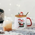 thumbnail image 5 of Btomtd 13.5oz Christmas Gift Warm Insulation Ceramic Mugs, Santa Claus Themed Milk and Coffee Cup, Gift Box Set for Holiday Coffee Mug, A, 5 of 6