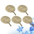 thumbnail image 6 of Pack of 5 Handwoven Grass Fans - , Unique Design for Home or Outdoor Use (As Shown), 6 of 7