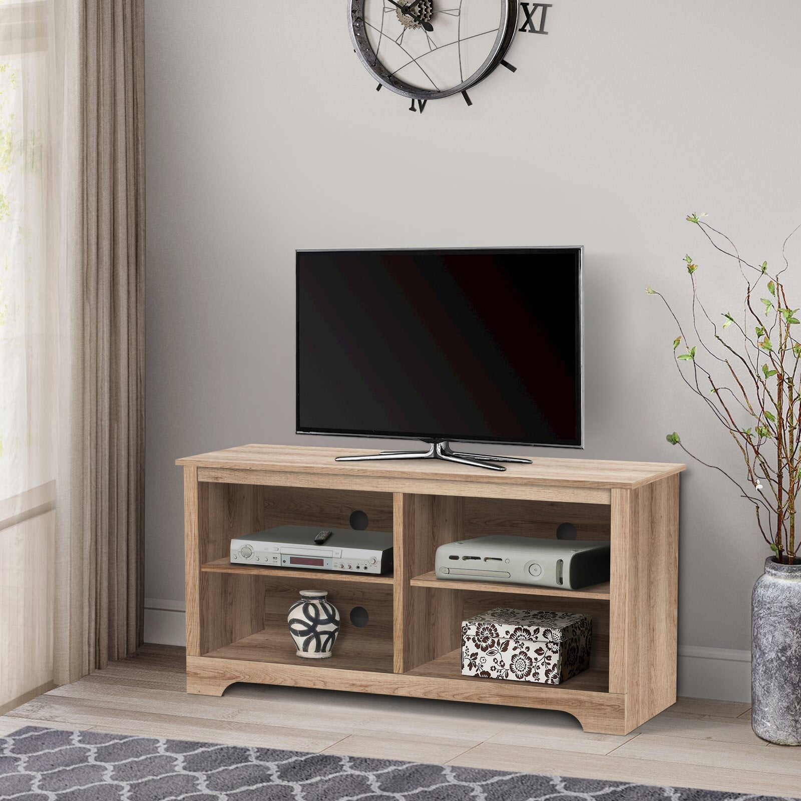 Hanh TV Stand for TVs up to 48", Cable Management, Full or Limited