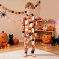 thumbnail image 2 of KPOPLK Halloween Toddler Girls Kids Pajamas Set Ghost Boo Print Pjs Long Sleeve Snug fit 2-8t 2pcs Soft Jammies Outfit Set Size 6-7 Years, 2 of 9