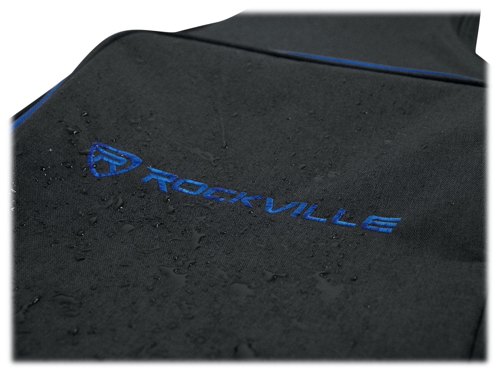 Rockville EGB25-BLU Padded Electric Guitar Gig Bag with Neck Pad + Secure Strap