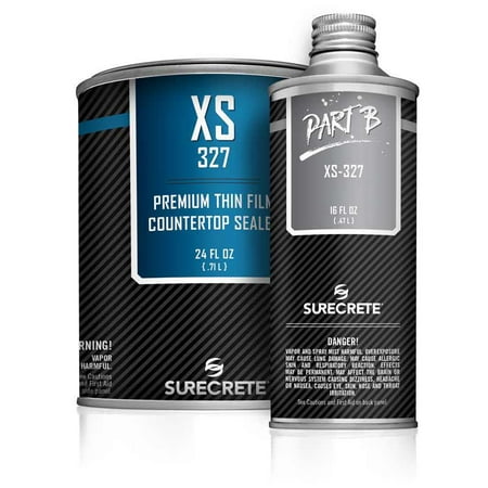 Concrete Countertop Sealer XS-327 Water Based Clear Coating. (Best Way To Clean Stained Concrete)