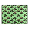thumbnail image 4 of Ryvnso Trucks Cartoon Green Area Rug Floor Mats Non-Slip Home Carpet 80 x 58 inch, 4 of 7