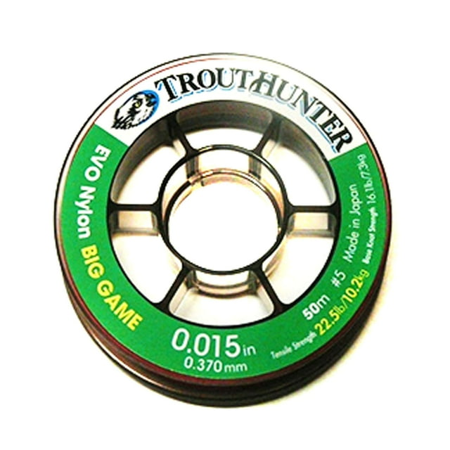 TroutHunter Big Game EVO Embout en Nylon (44,8 LB - 0,020 Po)