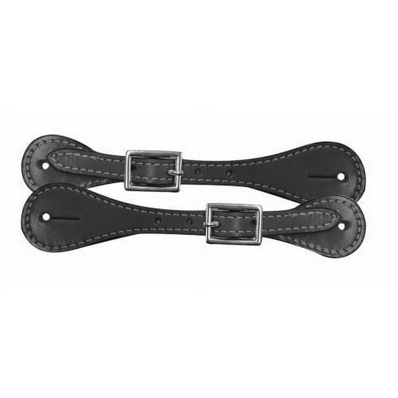 Youth Leather Spur Straps w/ Nickel Plated Buckles