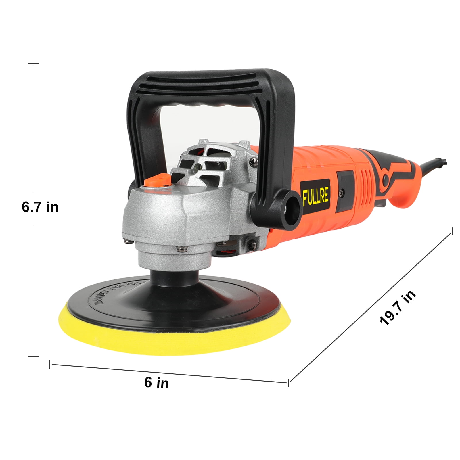 Autoez LHAZ-81DOG 7 in 1580W, 110V, Corded Electric Power Tool Polishers, 3000 RPM