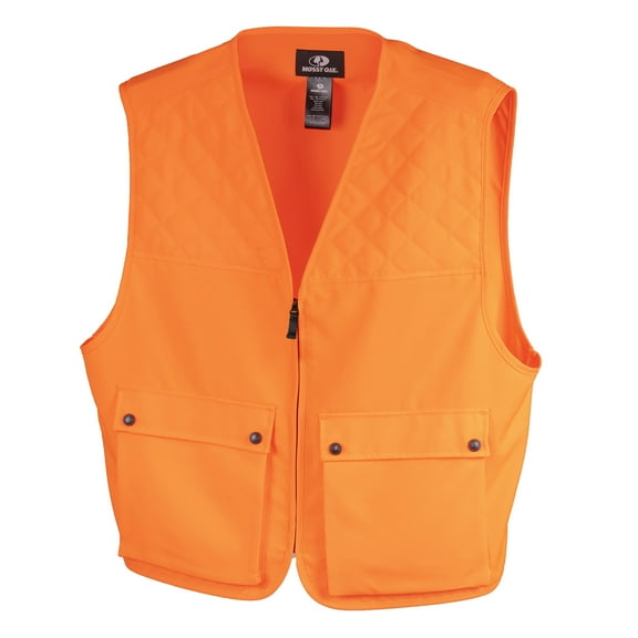 Mossy Oak Blaze Orange Men's Hunting Vest, up to Size 2XL/3XL