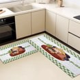 thumbnail image 5 of Kitchen Rugs Sets 3 Piece with Runner Floral Kitchen Floor Mat Carpet Farmhouse Rugs and Mats Non Skid Washable Runner Rug for Kitchen Office Sink Laundry, 5 of 12