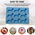 thumbnail image 4 of Elainilye Silicone Ice Cube Tray, 9 Grid Dog Shaped Treat Molds, BPA Free and Heat Resistant, Sausage Dog Chocolate Mold - Green, 4 of 9